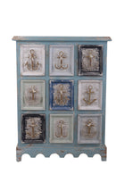 Mobile Formato da 9 Cassetti con Ancore H 105 cm