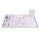 Set 6 Tovagliette 45x30 cm in Eva VdE Tivoli 1996 Le Travisate Bianco