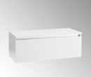 Mobile da Bagno Sospeso e Cassetto Soft Closing per Lavabo in Appoggio in Melaminico 100x45x37cm TFT Ibiza Bianco