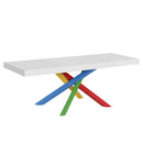 Tavolo Allungabile 180/284x90x77 cm Volantis Premium Bianco Frassino