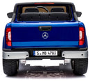 Macchina Elettrica per Bambini 2 Posti 12V Mp4 con Licenza Mercedes Classe X Pick-up Blu