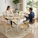 Tavolo Pieghevole 2-6 Persone 134x80x75 cm Ribalta Effetto Legno in MDF Color Legno      
