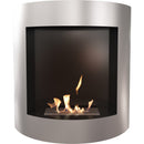 Camino a Bioetanolo da Parete 77,9x81 cm Flig Akron Grigio