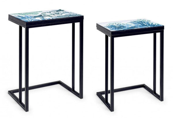 acquista Set 2 Tavolino Reef K03 in Metallo