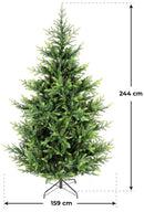 Albero di Natale Artificiale  Abete Verde Varie Misure