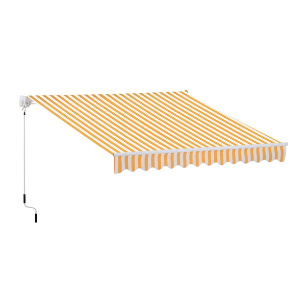 online Tenda da Sole Avvolgibile a Parete 3x2.5m Arancione e Bianco