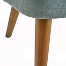 Poltrona Relax in Legno e Tessuto Colore Verde Acqua Mod. Petty 52x58x71H cm