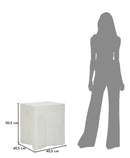 Tavolinetto Arc 47,5x58x47,5 cm in Mgo Crema      