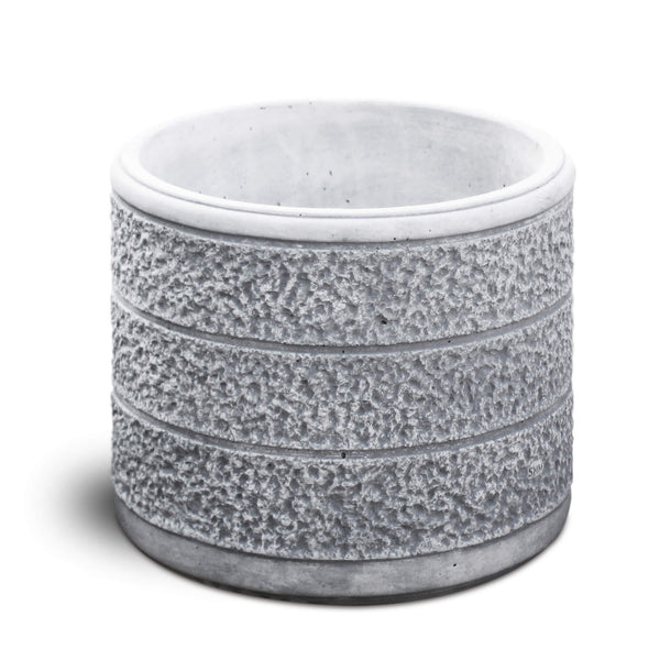 online Vaso da Giardino 44x44x36 cm in Cemento Granulato di Marmo Monviso Medio Grigio