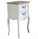 Mobiletto Cuore 2 44x32x74 h cm in Legno di paulownia Bianco