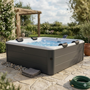 Vasca Idromassaggio Spa Oslo Aero Plus Smart con Wifi per 6 Persone 180x180x65 cm in Materiale Plastico Effetto legno