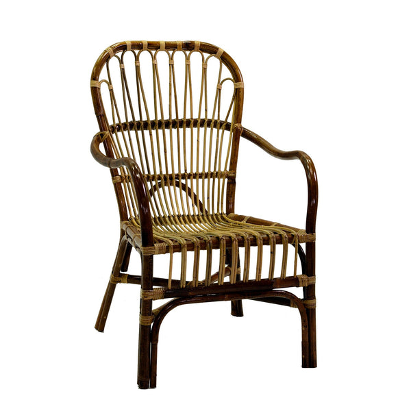 sconto Poltrona da Giardino in Rattan 64x73H45/98cm Naturale