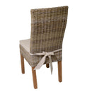 Sedia in Rattan con Cuscino 46x57H104cm Felix Grigio