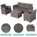 Set da Giardino Divano 2 Poltrone 1 Tavolino  Friendly Grigio
