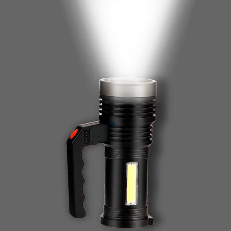 Torcia LED Portatile con Ricarica Solare e USB Impermeabile