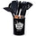 Set 12 Utensili da Cucina con Supporto in Silicone e Manico Legno Nero