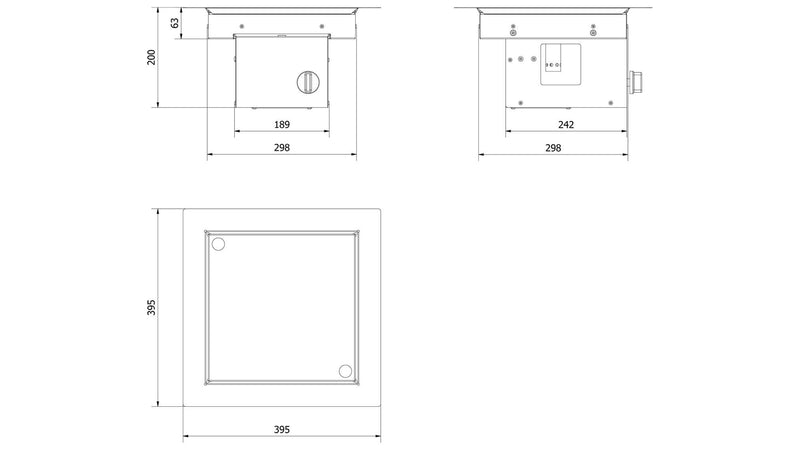 Stufa a Gas da Esterno Flig Poeria Nero con Telecomando Varie Misure