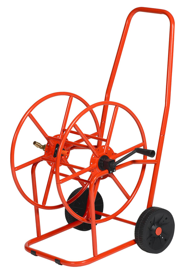 sconto Carrello Avvolgitubo Manuale con Ruote 80 mt Tubo Ø3/4” in Acciaio Verniciato Rosso Agrati