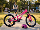 Bicicletta Mountain Bike per Bambini Unisex 20" MTB Phoenix 7V in Acciaio Fucsia