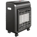 Stufa a Gas 4,2 kW 37x29x55 cm con 3 Livelli di Calore Sensore ODS e Protezione Antiribaltamento in Metallo Nera      