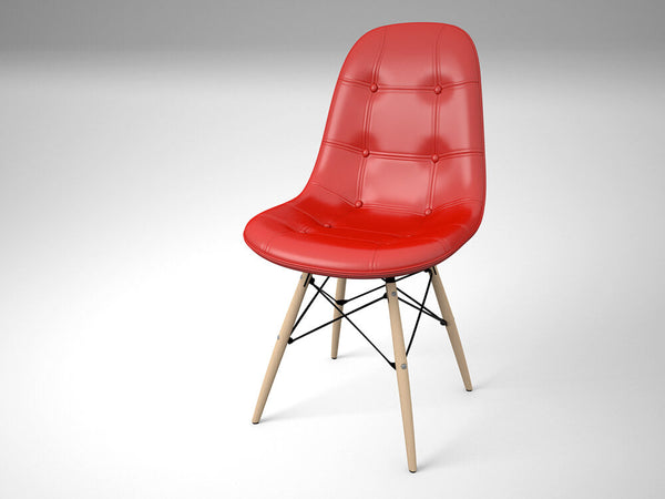 Set di 4 Sedie in PU Morbido 82x47x52cm TFT Chair Rosso acquista