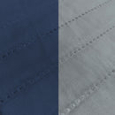 Copridivano Impermeabile Trapuntato Double Face in Microfibra Blu Scuro\/Grigio Chiaro Varie Misure