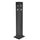 Posacenere a Colonna 30,5x106,3x24,7 cm in Metallo Nero Opaco 3L per Interno Esterno