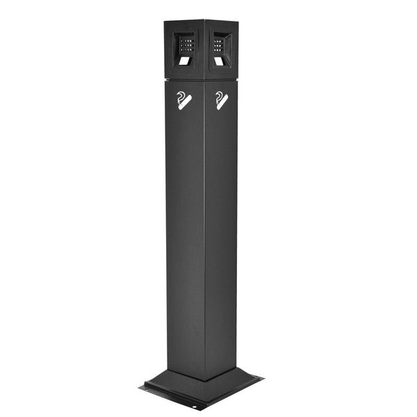 Posacenere a Colonna 30,5x106,3x24,7 cm in Metallo Nero Opaco 3L per Interno Esterno acquista