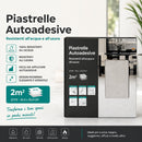 Set 22 Piastrelle Autoadesive per Pavimento e Parete 30x30 cm 2 mq in LTV PVC Effetto Maiolica Capri 