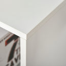 Libreria a Cubi 65,5x30x97,5 cm 6 Vani a Giorno Rivestimento in Melamina Bianco  