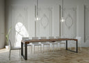 Consolle Allungabile 90-290x40x77 cm in Nobilitato Marrone
