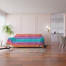 Telo Arredo Copritutto Copridivano in Microfibra Rainbow Varie Misure