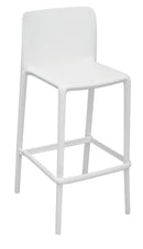 Sgabello  46x102x48 cm Palermo in Polipropilene Bianco