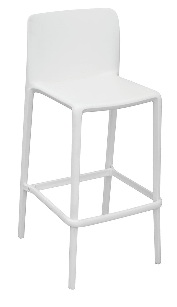 Sgabello 46x102x48 cm Palermo in Polipropilene Bianco acquista