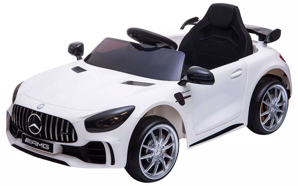 acquista Macchina Elettrica per Bambini 12V con Licenza Mercedes GTR AMG Bianca