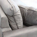 Divano 2 Posti Chandler 152x81x89 h cm in Velluto Tortora