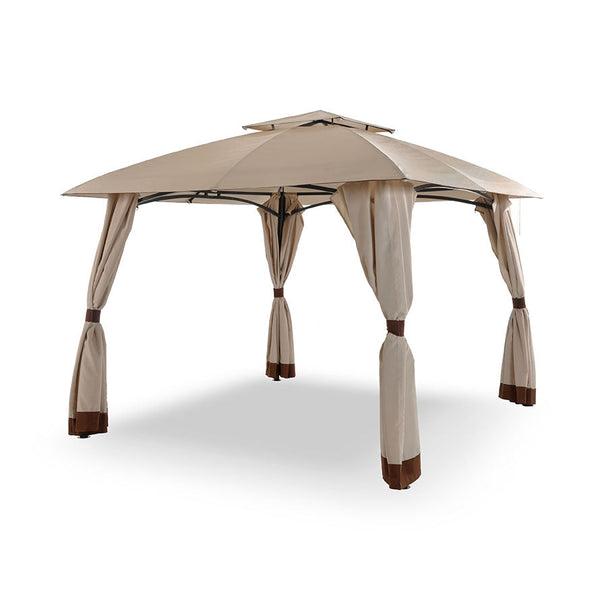 Gazebo da Giardino 3x3m Telo in Poliuretano con Ventilazione Taddei Venice Beige prezzo