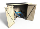 Casetta Box da Giardino per Bici e Secchi Differenziata 1,93x0,98m Senza Pavimento in Legno Abete 12mm Bike Box