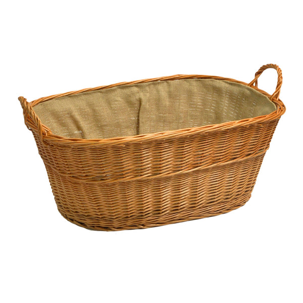 Cesta Portalegna in Vimini e Juta 74x51H32/38cm Europeo prezzo