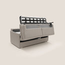 Divano Letto 2 Posti 169x90x96 cm in Tessuto Panna