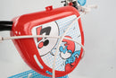 Bicicletta per Bambini 14" MTB a 2 Freni e Stabilizzatori Puffi Azzurro e Rosso