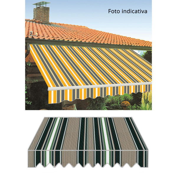 Tenda da Sole con Bracci Retrattili 2,95x2,5m Tessuto in Poliestere Disegno P6002 acquista