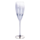 Set 2 Bicchieri da Champagne Très Chic Flûte in Vetro VdE Tivoli 1996 Silver