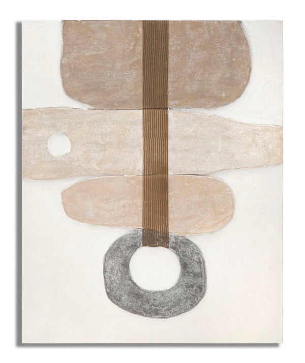 online Dipinto su Tela Stony 80x100x2,8 cm Cornice in Legno di Pino Multicolor