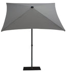 Ombrellone da Giardino 2x2 m Palo Ø38 mm in Alluminio Tessuto Olefin Trend Grigio
