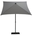 Ombrellone da Giardino 2x2 m Palo Ø38 mm in Alluminio Tessuto Olefin Trend Grigio