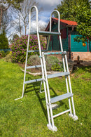 Piscina Ovale Fuori Terra 730x375xh132 cm in Acciaio e PVC Gre Mauritius