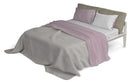 Set Lenzuola Sopra Sotto e Federe Doubleface Rosa Antico\/Grigio Chiaro