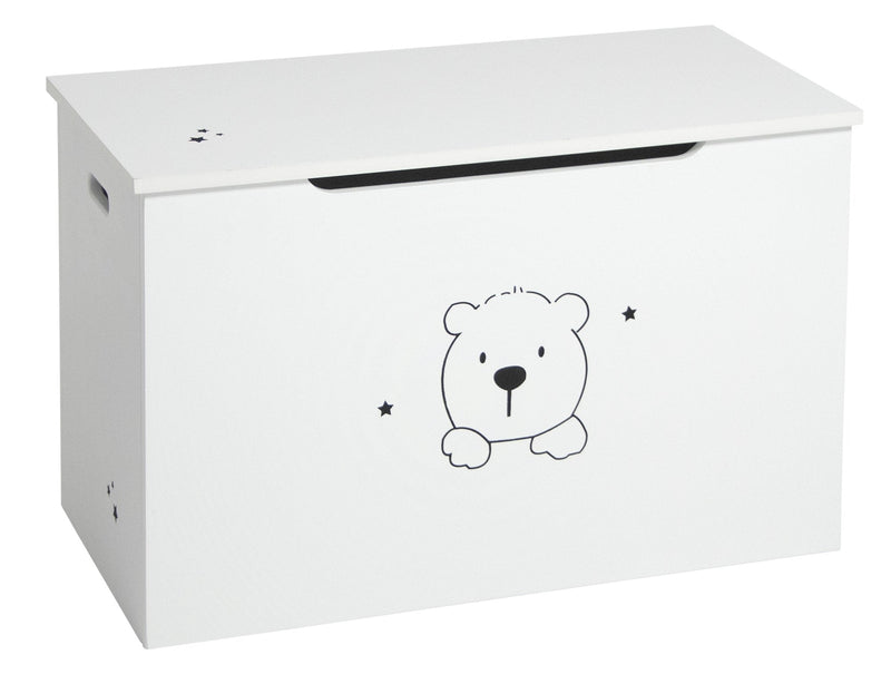 Cassapanca Baule Rettangolarein MDF 75x38x46,5 cm Fumer Winnie Bianca