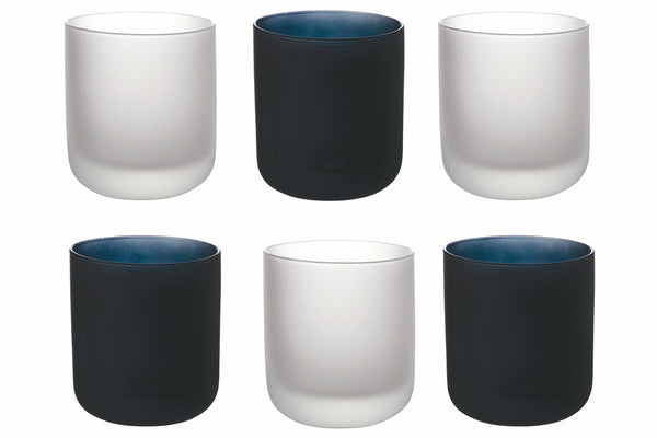 prezzo Set 6 Bicchieri Acqua Frosted in Vetro 350 ml Villa d'Este Home Tivoli Masai Black
